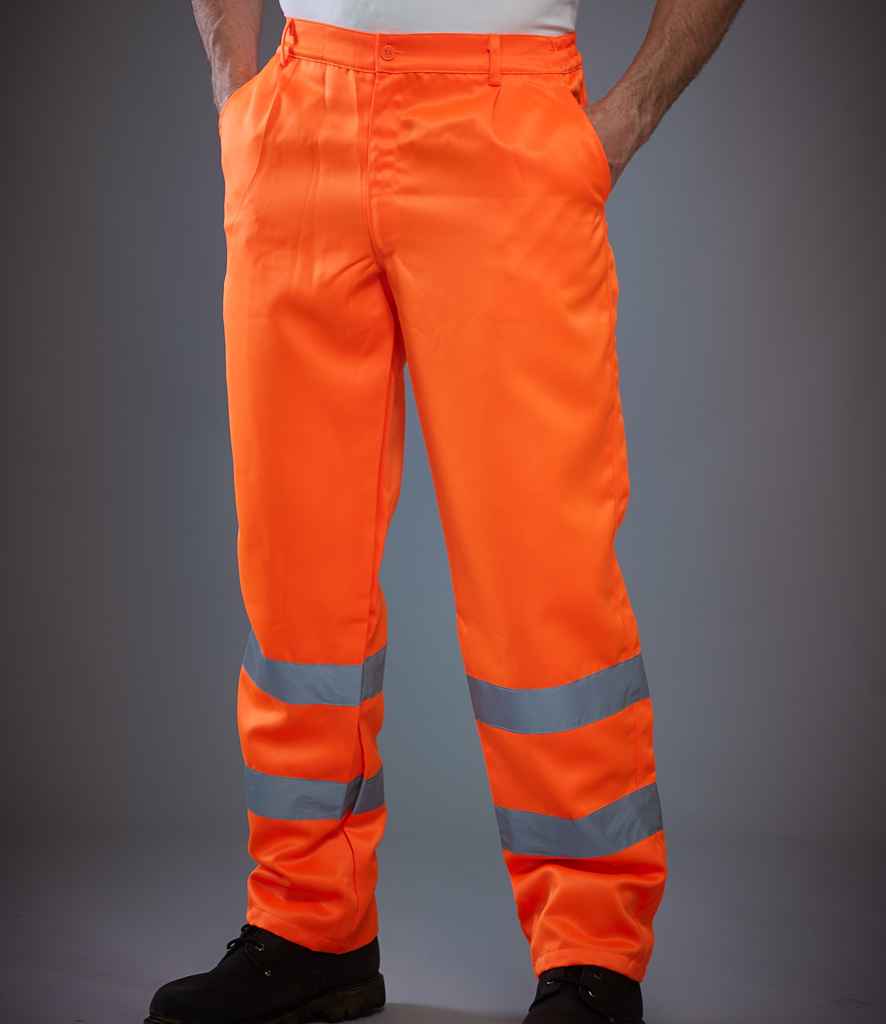 Yoko Hi-Vis Poly/Cotton Work Trousers